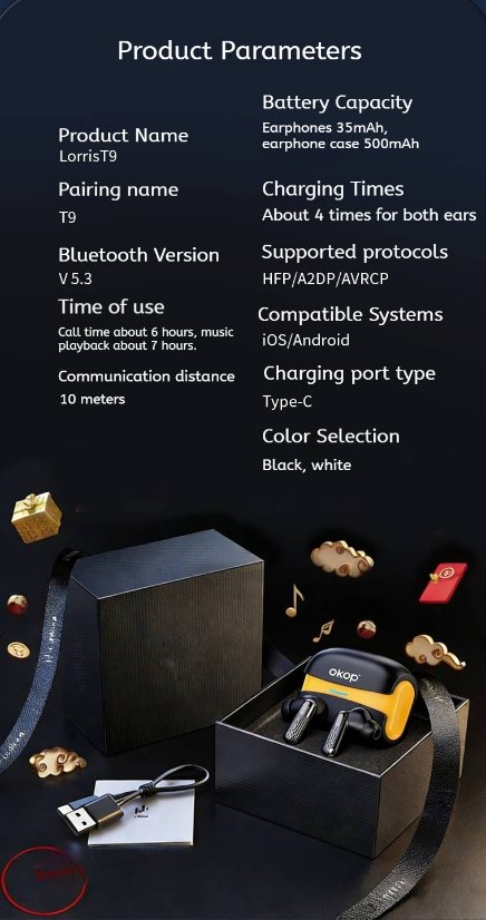 TWS Earbuds KP-220 Wireless Bluetooth Earbuds
