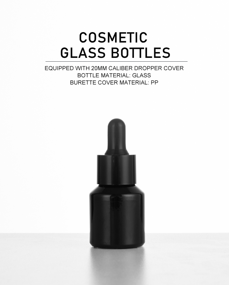 frasco cuentagotas 15ml Classic Round Glass Dropper Bottle for Serum Concentrates