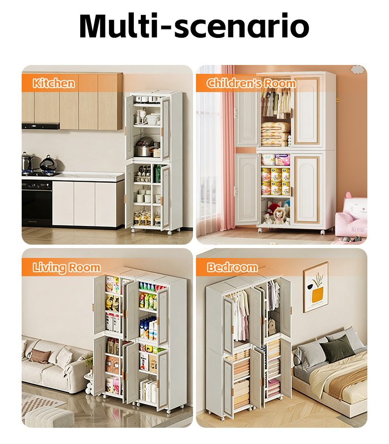 Plastic Storage Cabinet Portable Wardrobe