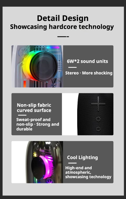 Portable Outdoor Bluetooth Speaker KP-825 Portable wireless bluetooth speaker
