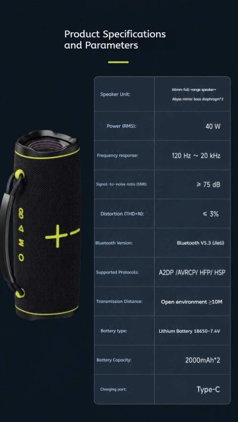 Portable Outdoor Bluetooth Speaker kp-866 Wireless Bluetooth Speaker