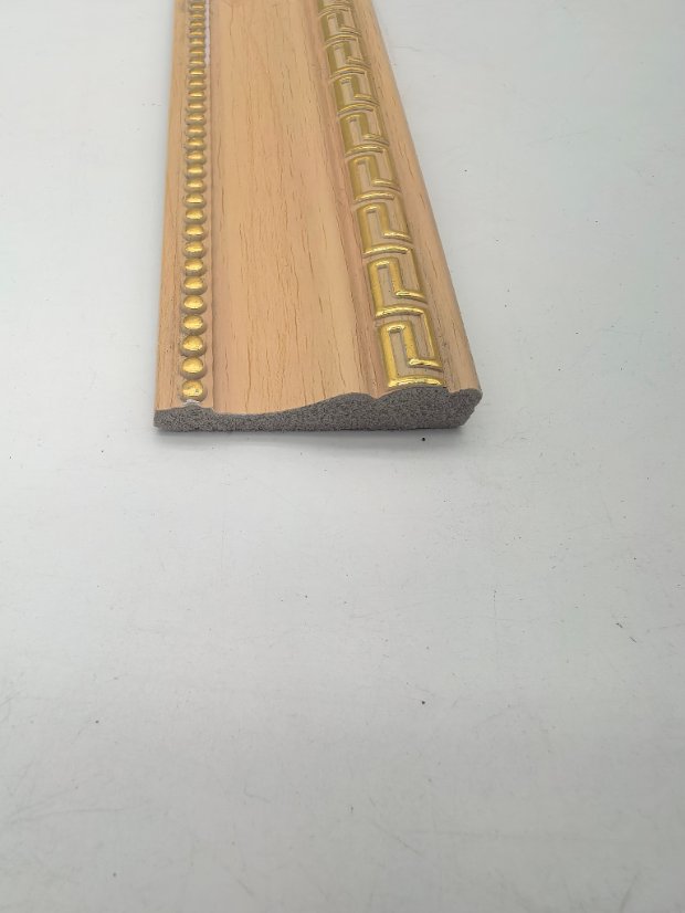 decor line PS Single Side Hui Pattern & Beaded Molding, New Chinese Gold Highlight Frame Trim