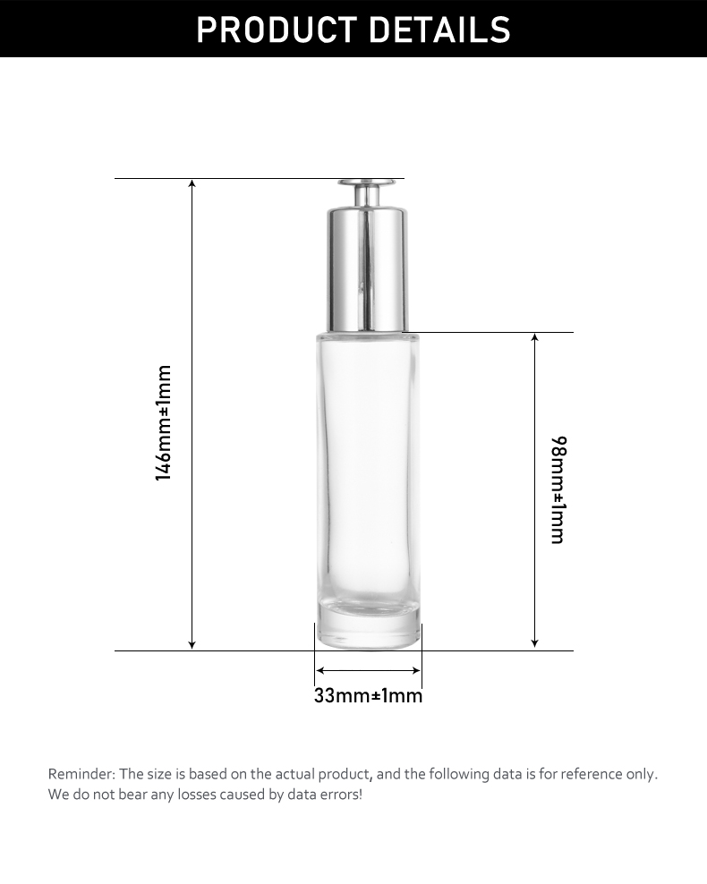 frasco cuentagotas 30ml Premium Press-Type Dropper Bottle for Essential Oil – Customizable Colors