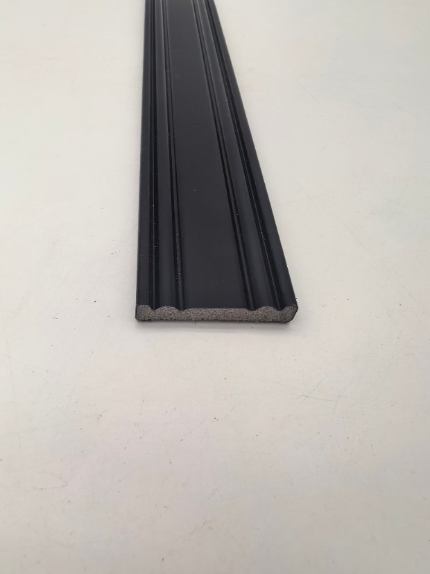 decor line PS Chinese Style Molding With Hui Pattern Inlay, Minimalist Groove Frame Trim