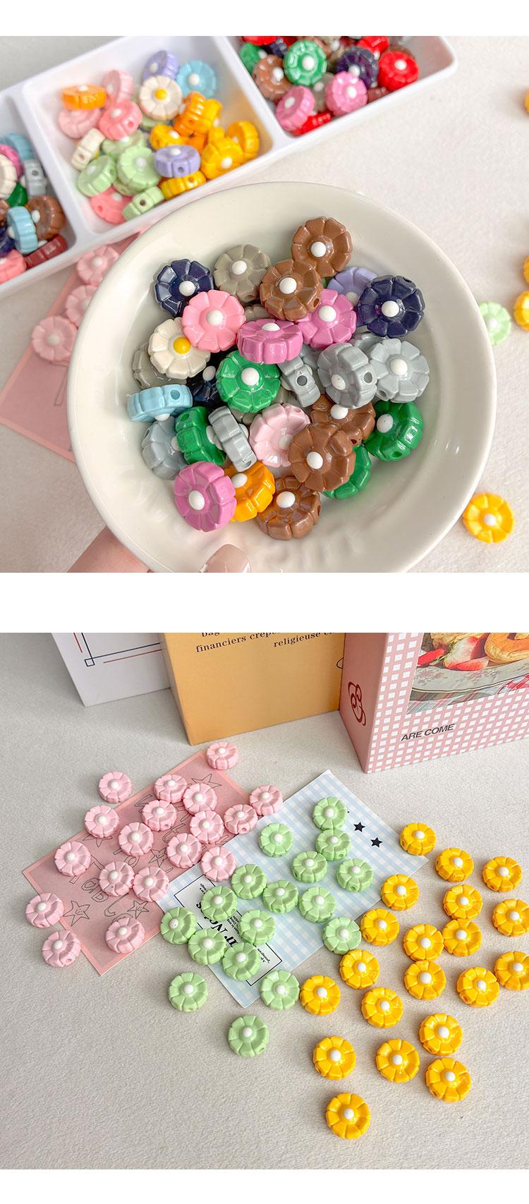 High-Quality UV Beads Baked paint dripping daisy