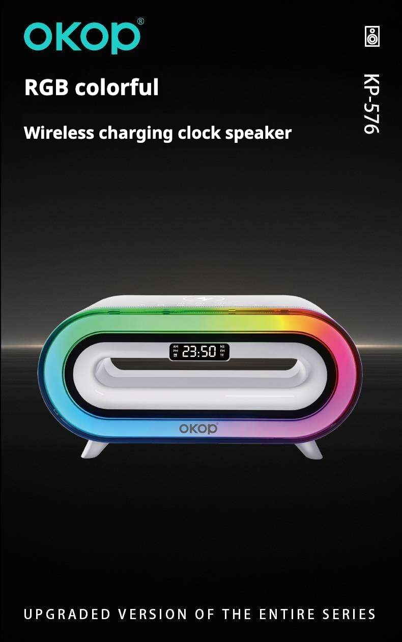 Wireless Charging Bluetooth Speaker KP-576 Wireless Charging Bluetooth Speaker