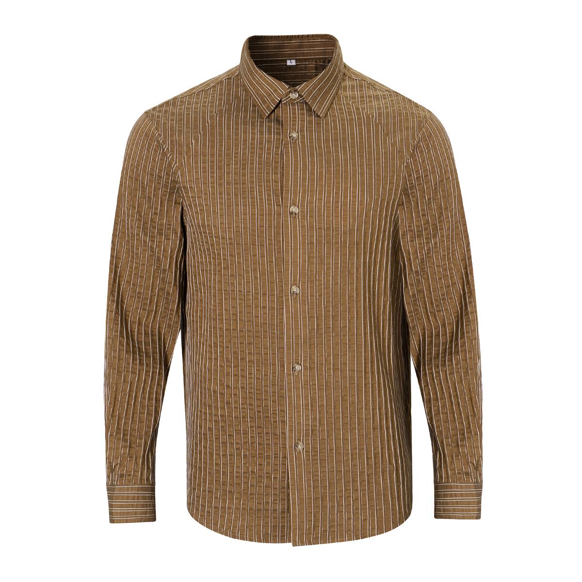 Casual Shirt Lyocell Slub Stripe Shirt