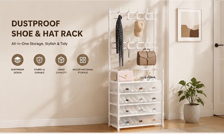 Dustproof Shoe & Hat Rack Dustproof Shoe & Hat Rack
