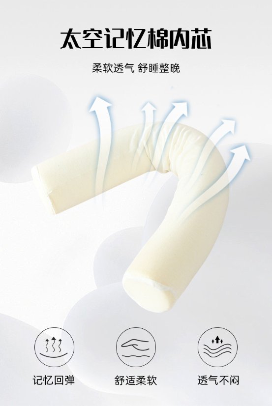 MUJI-style series Multi-Functional Adjustable Pillow with Flexible Core