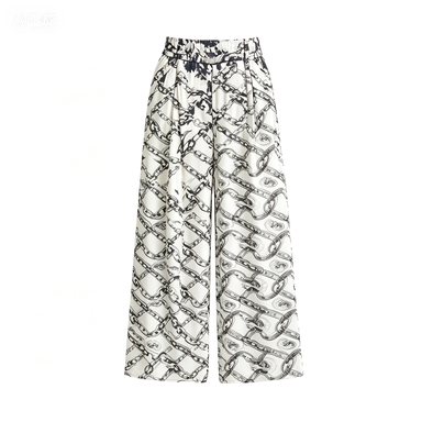 Outdoor Casual Women's Printed High-Waist Wide-Leg Pants