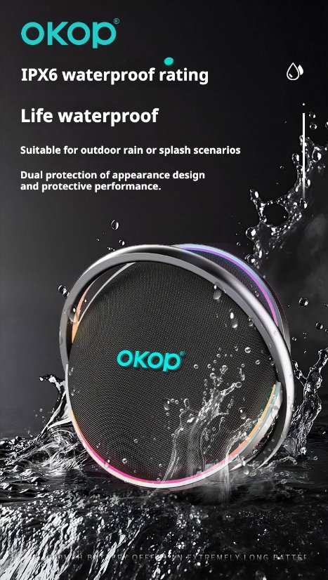 Portable Outdoor Bluetooth Speaker KP-8004 Outdoor Wireless Bluetooth Speaker