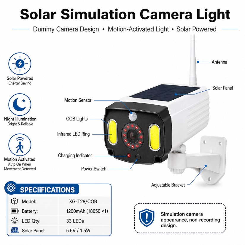 HB-t28 Anti-Theft Motion-Sensing Alarm Light