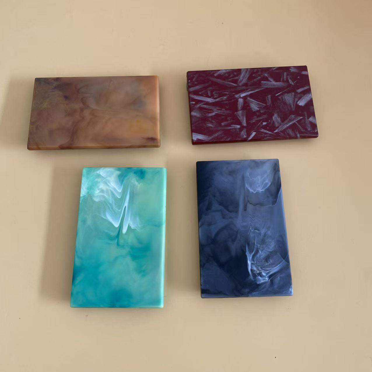 Slide-Case Storage Stone‑Texture Sliding Storage Box