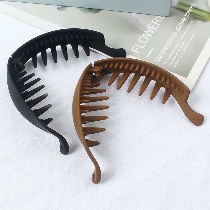 Banana Clip Simple Ponytail Vertical Banana Clip, Hair Accessories for Women, Summer Outing Versatile Vertical Clip, Hair Clasp, Elegant Hair Clip