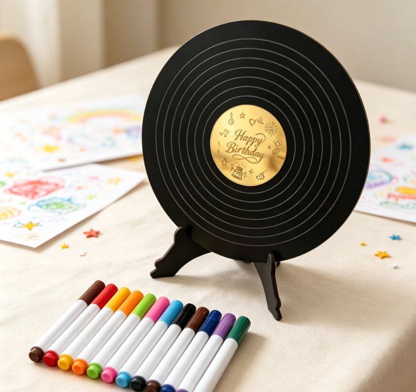 Holidays, gifts Vintage Vinyl Record Anniversary & Birthday Display Board