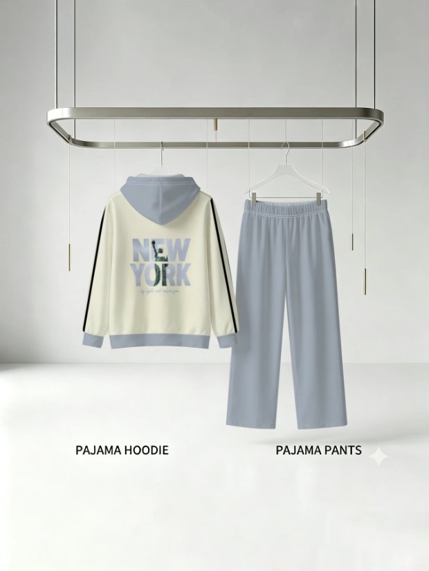 Hoodie and wide-leg pants set Women's Hoodie + Wide-Leg Pants Set