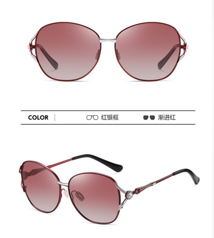 Gradient metal sunglasses 58029