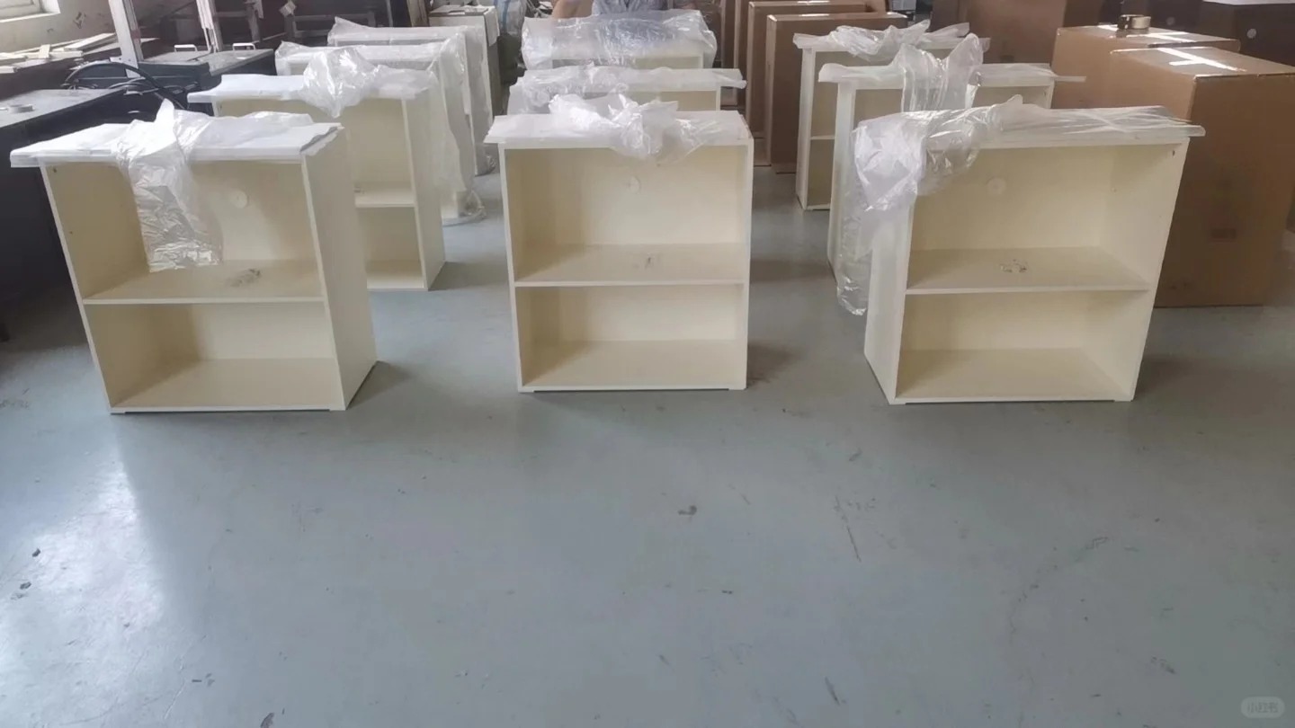 Melamine-faced, pre-finished cabinets  Low Cabinet