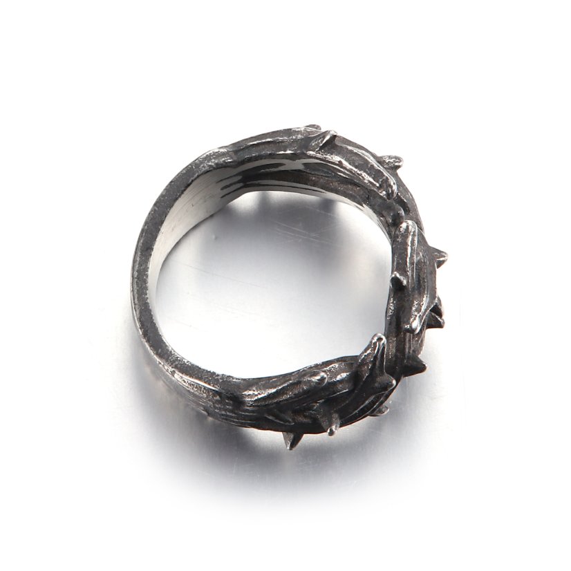 Rings Vintage Jesus Crown of Thorns Stainless Steel Ring