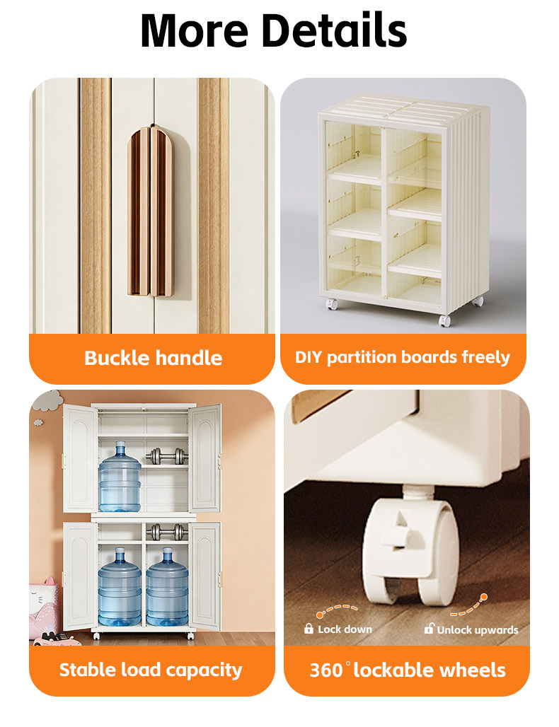 Plastic Storage Cabinet Portable Wardrobe