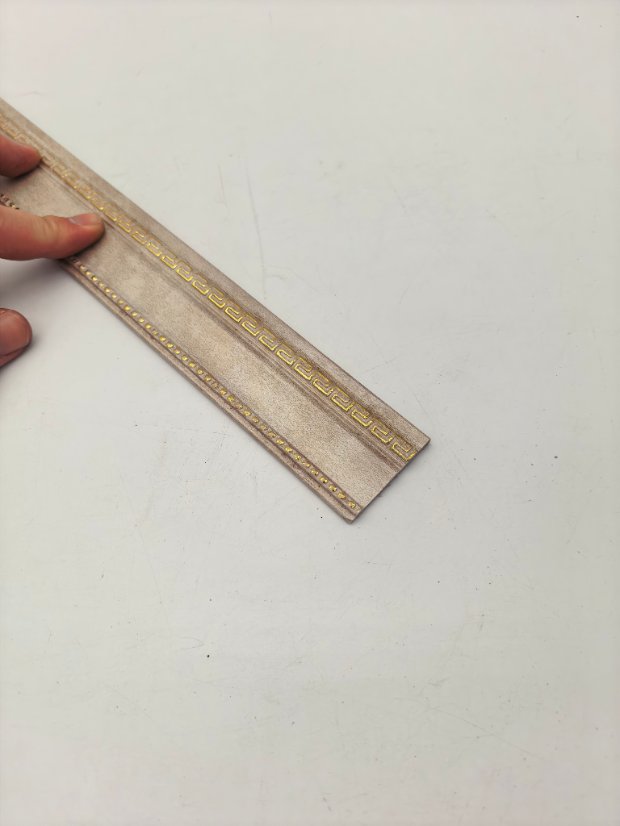 decor line PS Single Side Hui Pattern & Beaded Molding, New Chinese Gold Highlight Frame Trim