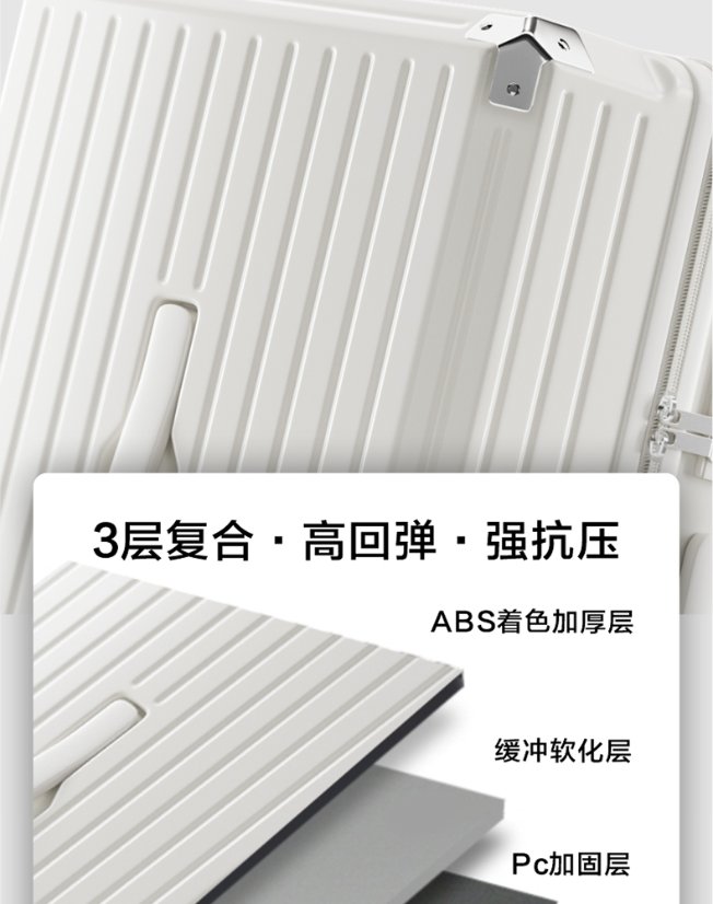 Trolley Luggage Large-Capacity Aluminum-Frame Spinner Luggage