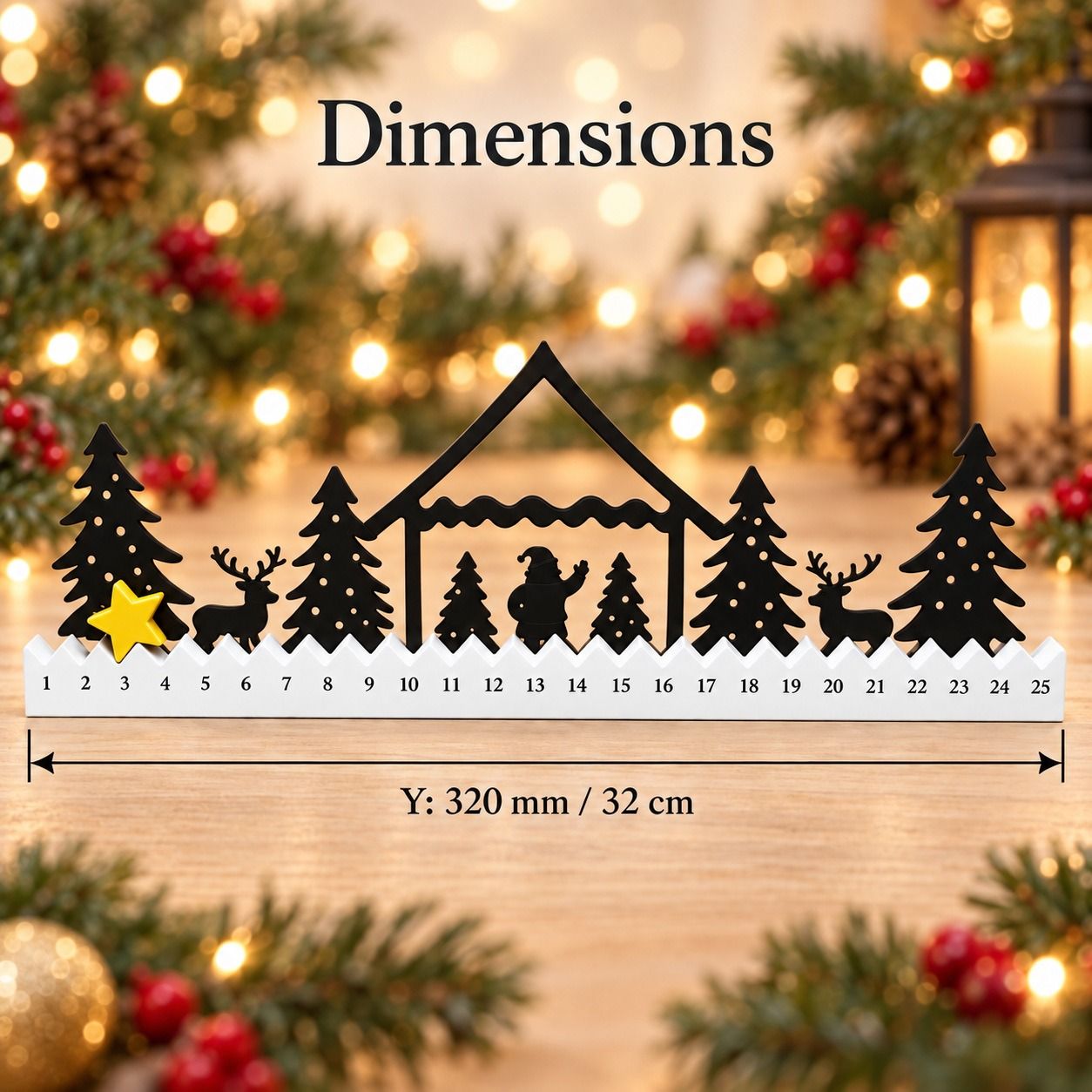 Plastic Craft Ornaments Advent calendar