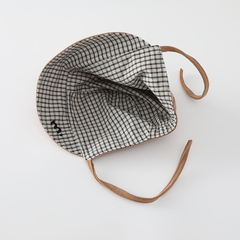 Autumn Style Light Corduroy & Grid Double-Face Children’s Crossbody Bag