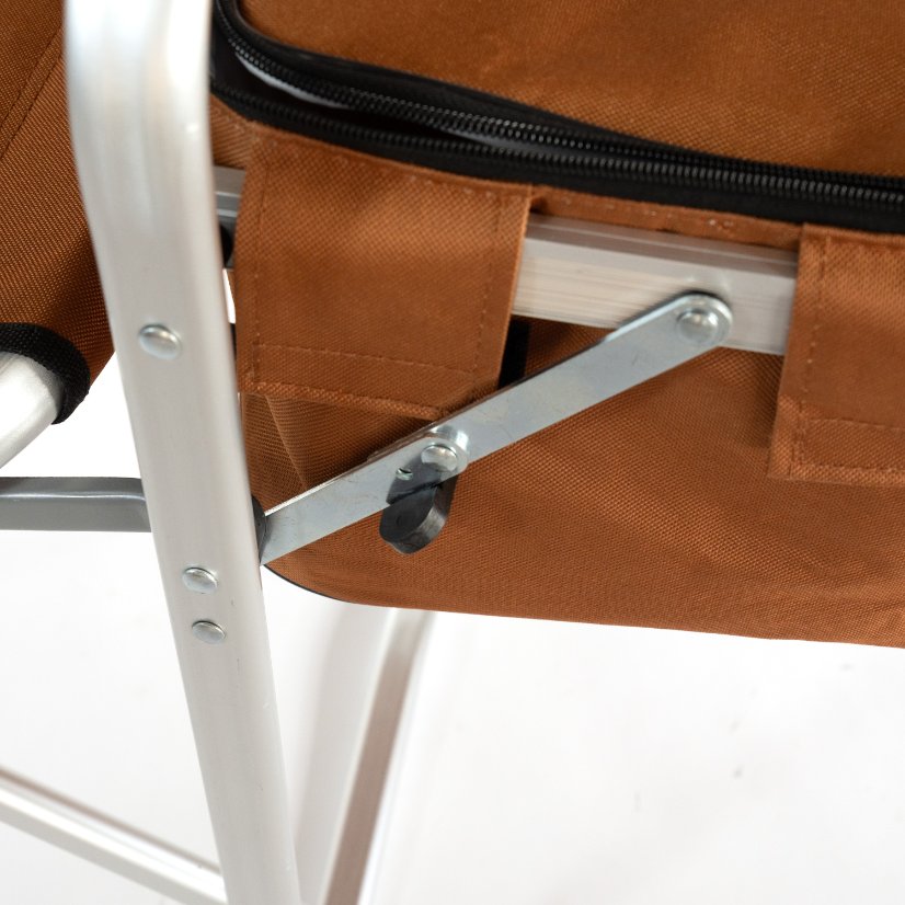 Beach Chair Flat - aluminum tube Director's Chair with a Tabletop,ice bag