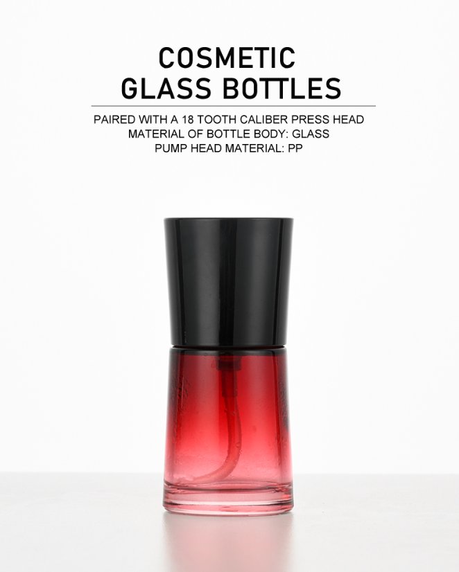 base de maquillaje líquida 30ml Flat Glass Foundation Bottle