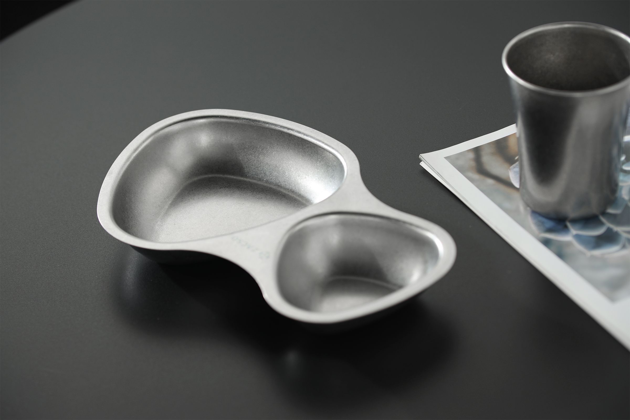 Snow‑flake Frosted Series Exclusive Special Snowflake Frosted Finish 304 Stainless Steel Snack Plate